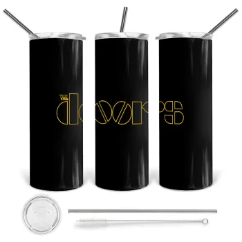 The Doors, Tumbler stainless steel 600ml, with metal straw & cleaning brush