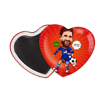 Lionel Messi drawing, Μαγνητάκι καρδιά (57x52mm)