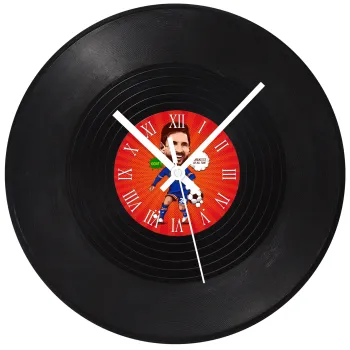 Lionel Messi drawing, Ρολόι τοίχου Βινύλιο (30cm)