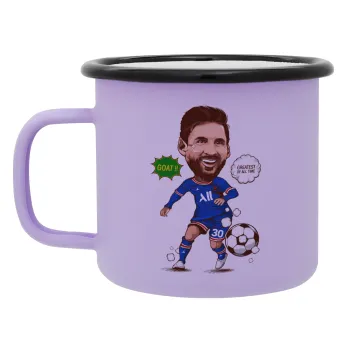 Lionel Messi drawing, Κούπα Μεταλλική εμαγιέ ΜΑΤ Light Pastel Purple 360ml