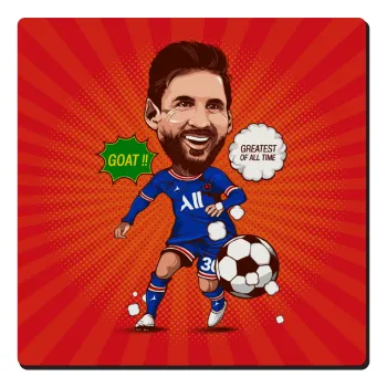 Lionel Messi drawing, Τετράγωνο μαγνητάκι ξύλινο 6x6cm