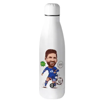 Lionel Messi drawing, Metal mug thermos (Stainless steel), 500ml