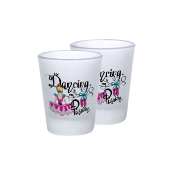 Dancing is my Passion, Σφηνοπότηρα γυάλινα 45ml του πάγου (2 τεμάχια)