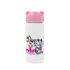 Pink stainless steel thermal flask, 320ml