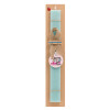 Easter Set, wooden keychain & aromatic flat Easter candle (30cm) (TURQUOISE)