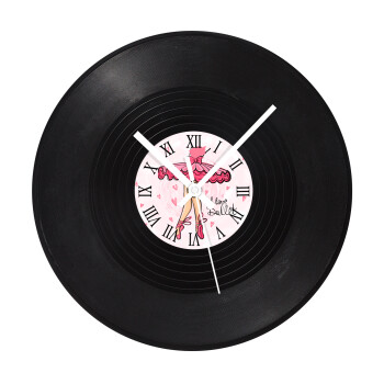 I Love Ballet, Ρολόι τοίχου Βινύλιο (30cm)