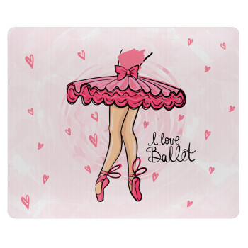 I Love Ballet, Mousepad ορθογώνιο 23x19cm