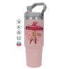 Pink color, 890ml (30oz) stainless Steel Tumbler with Handle