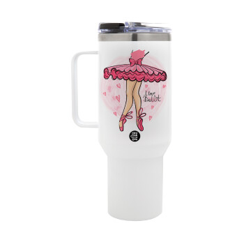 I Love Ballet, Mega Stainless steel Tumbler with lid, double wall 1,2L
