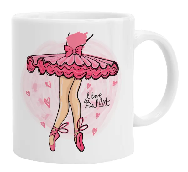 I Love Ballet — Κούπα, κεραμική, 330ml