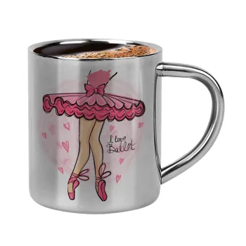 I Love Ballet, Κουπάκι μεταλλικό διπλού τοιχώματος για espresso (220ml)