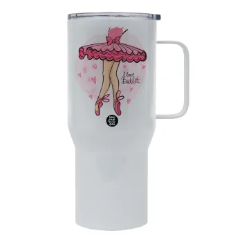 I Love Ballet, Tumbler με καπάκι, διπλού τοιχώματος (θερμό) 750L
