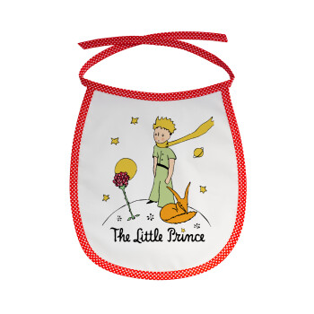 The Little prince classic, Σαλιάρα μωρού αλέκιαστη με κορδόνι Κόκκινη