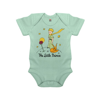 Ο μικρός πρίγκιπας classic, Βρεφικό φορμάκι μωρού, 0-18 μηνών, mint (Μέντα), 100% Organic Cotton, κοντομάνικο