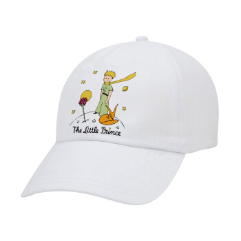 The Little prince classic, Καπέλο Baseball Λευκό (5-φύλλο, unisex)