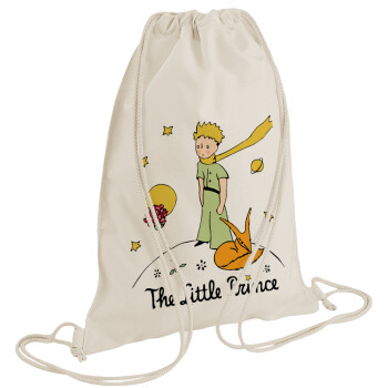 The Little prince classic, Τσάντα πλάτης πουγκί GYMBAG natural (28x40cm)