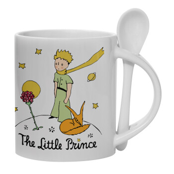 The Little prince classic, Ceramic coffee mug with Spoon, 330ml (1pcs)