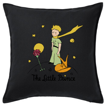 The Little prince classic, Sofa cushion black 50x50cm includes filling
