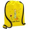 Backpack pouch GYMBAG Yellow, with pocket (40x48cm) & thick cords