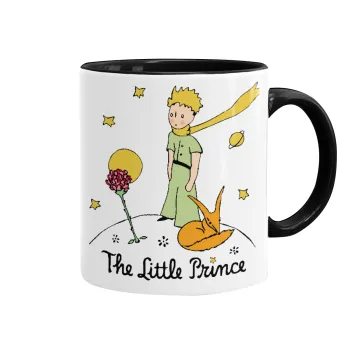 Ο μικρός πρίγκιπας classic, Κούπα χρωματιστή μαύρη, κεραμική, 330ml