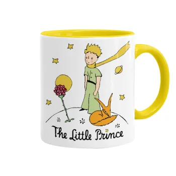 Ο μικρός πρίγκιπας classic, Κούπα χρωματιστή κίτρινη, κεραμική, 330ml