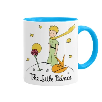 Ο μικρός πρίγκιπας classic, Κούπα χρωματιστή γαλάζια, κεραμική, 330ml