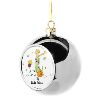 The Little prince classic, Silver 8cm Christmas tree ball ornament