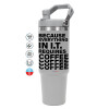 GREY color, 890ml (30oz) stainless Steel Tumbler with Handle