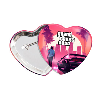 GTA (grand theft auto), Κονκάρδα παραμάνα καρδιά (57x52mm)