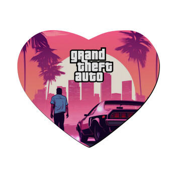 GTA (grand theft auto), Mousepad καρδιά 23x20cm