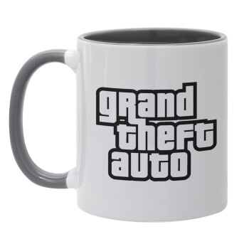 GTA (grand theft auto), Mug colored grey, ceramic, 330ml