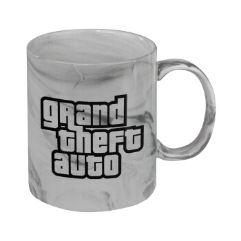 GTA (grand theft auto), Mug ceramic marble style, 330ml