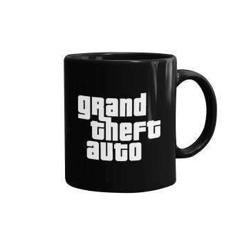GTA (grand theft auto), Κούπα Μαύρη, κεραμική, 330ml