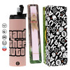 Easter candle,Travel Tumbler 2 Lids, with metal straw & cleaning brush & aromatic flat candle (30cm) (PINK)