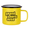 Metallic enamel MATT Yellow cup 360ml