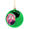 Green Christmas tree ornament ball 8cm