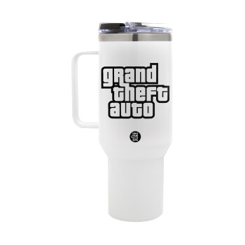 GTA (grand theft auto), Mega Stainless steel Tumbler with lid, double wall 1,2L