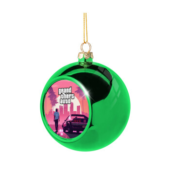 GTA (grand theft auto), Χριστουγεννιάτικη μπάλα δένδρου Πράσινη 8cm