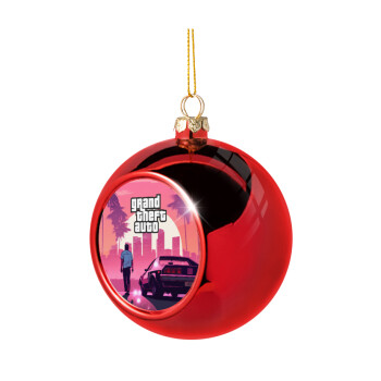 GTA (grand theft auto), Christmas tree ball Red 8cm
