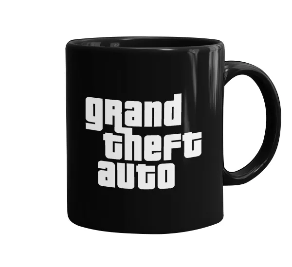 GTA (grand theft auto) — Mug black, ceramic, 330ml
