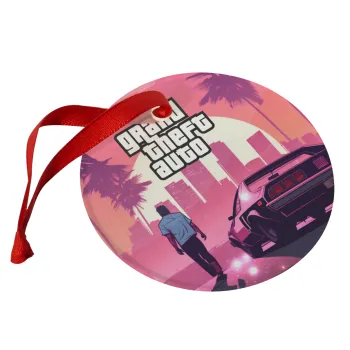 GTA (grand theft auto), Christmas ornament glass 9cm