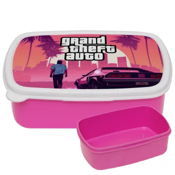 GTA (grand theft auto), ΡΟΖ παιδικό δοχείο φαγητού (lunchbox) πλαστικό (BPA-FREE) Lunch Βox M18 x Π13 x Υ6cm