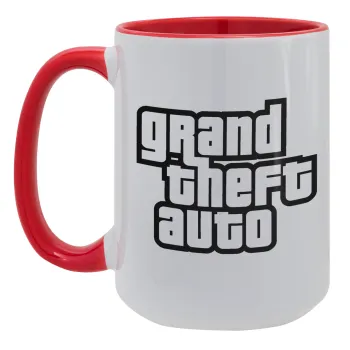GTA (grand theft auto), Κούπα Mega 15oz, κεραμική Κόκκινη, 450ml
