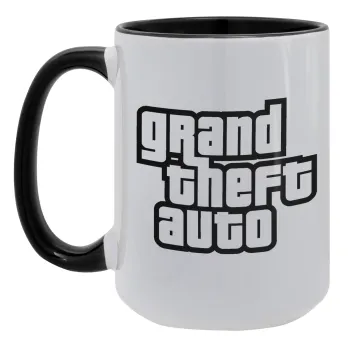 GTA (grand theft auto), Κούπα Mega 15oz, κεραμική Μαύρη, 450ml