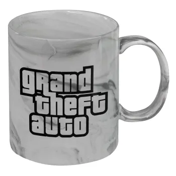 GTA (grand theft auto), Mug ceramic marble style, 330ml