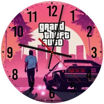 GTA (grand theft auto), Ρολόι τοίχου ξύλινο (30cm)