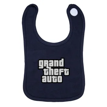 GTA (grand theft auto), Σαλιάρα με Σκρατς 100% Organic Cotton Μπλε (0-18 months)