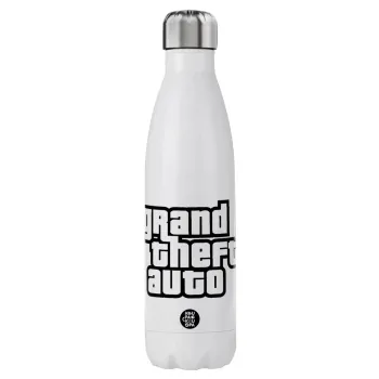 GTA (grand theft auto), Μεταλλικό παγούρι θερμός (Stainless steel), διπλού τοιχώματος, 750ml