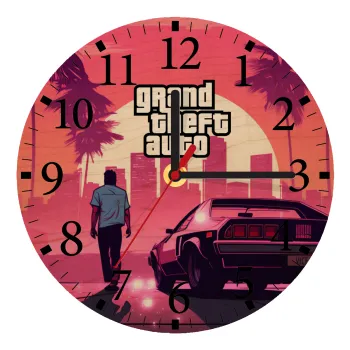 GTA (grand theft auto), Ρολόι τοίχου ξύλινο plywood (20cm)