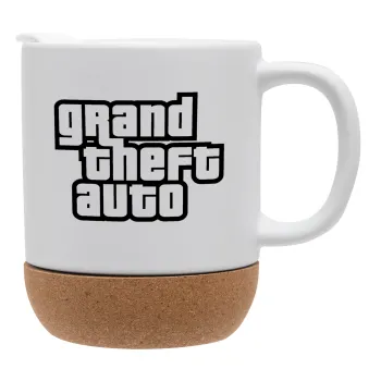 GTA (grand theft auto), Κούπα, κεραμική με βάση φελού και καπάκι (ΜΑΤ), 330ml